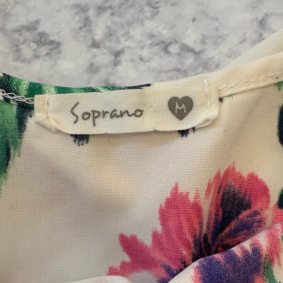 M dress floral print dress or long tank top - Picture 5 of 7